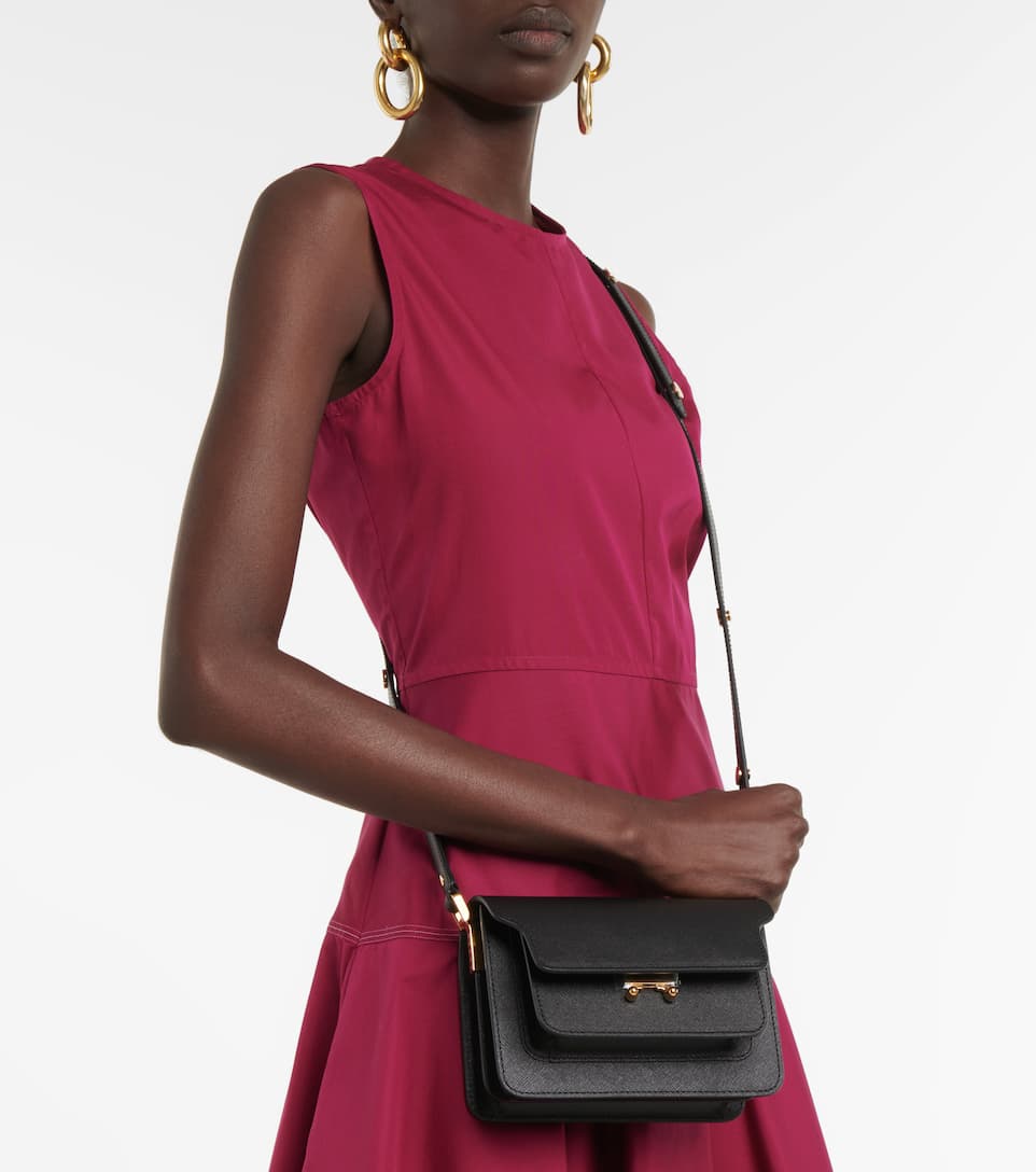 Trunk Small leather shoulder bag Marni Sale original design with affortable  price 2022